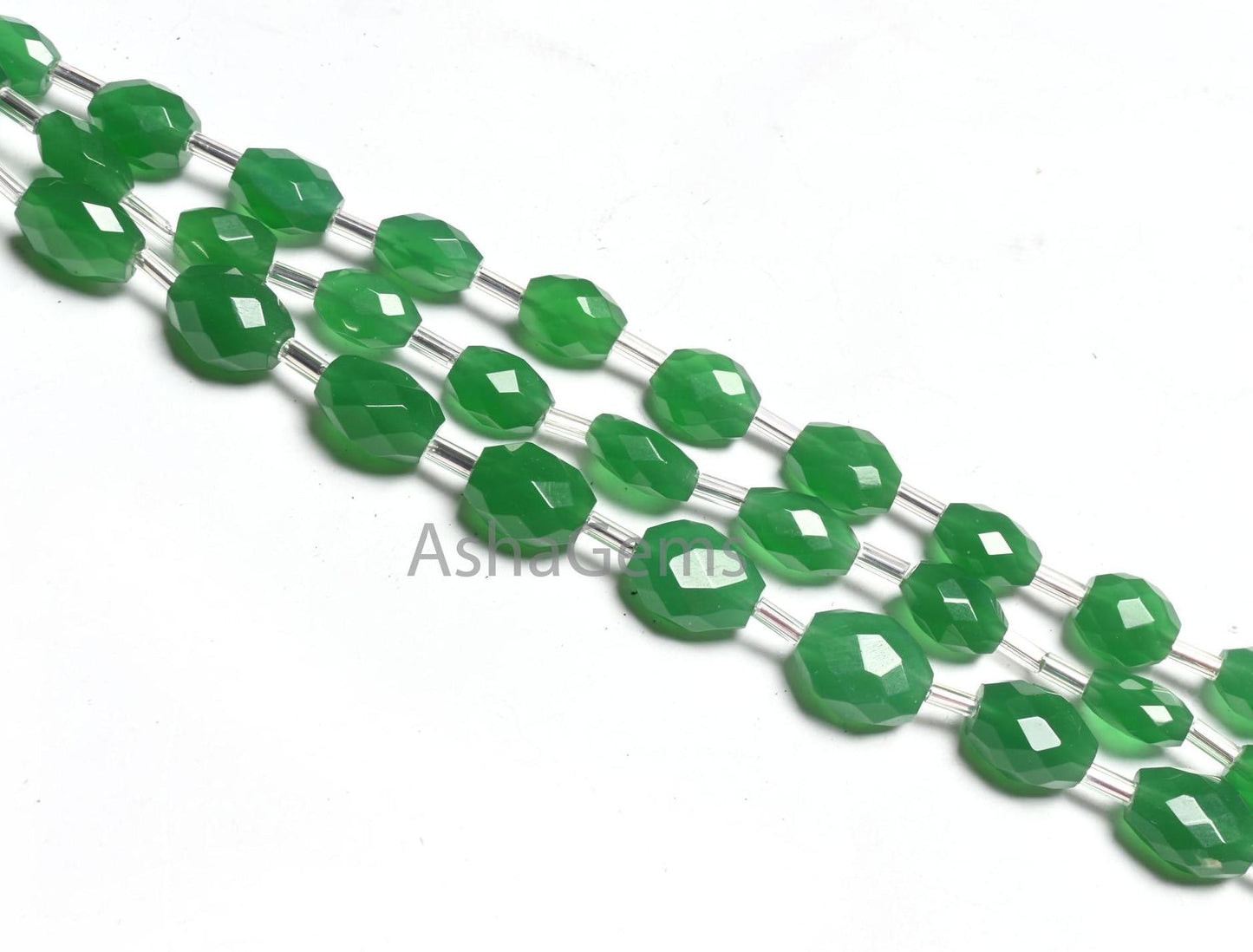 Beautiful Green aventurine Color Hydro fancy Puff Oval Faceted Beads, Fine Quality Green Hydro Oval Briolette Bead Jewelry making Craft SALE