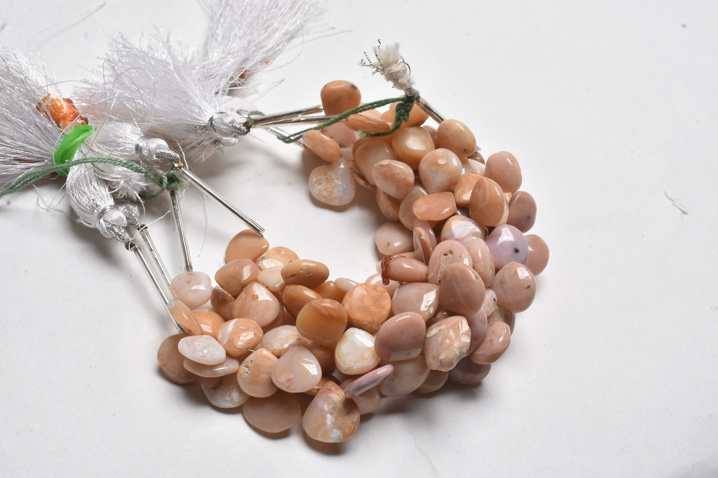 Natural Pink Opal Smooth Heart Gemstone Loose Beads, Pink Opal Beads, Shaded Pink Opal Plain Handmade Heart Shape Beads Jewelry Crafts SALE