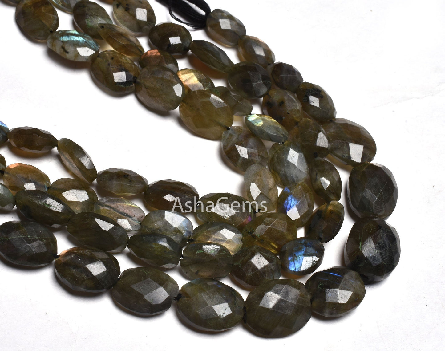 Natural Multi Fire Labradorite Faceted Oval Beads,10" Strand Labradorite beads, Black Rainbow Oval Briolette Gemstone beads For Jewelry SALE