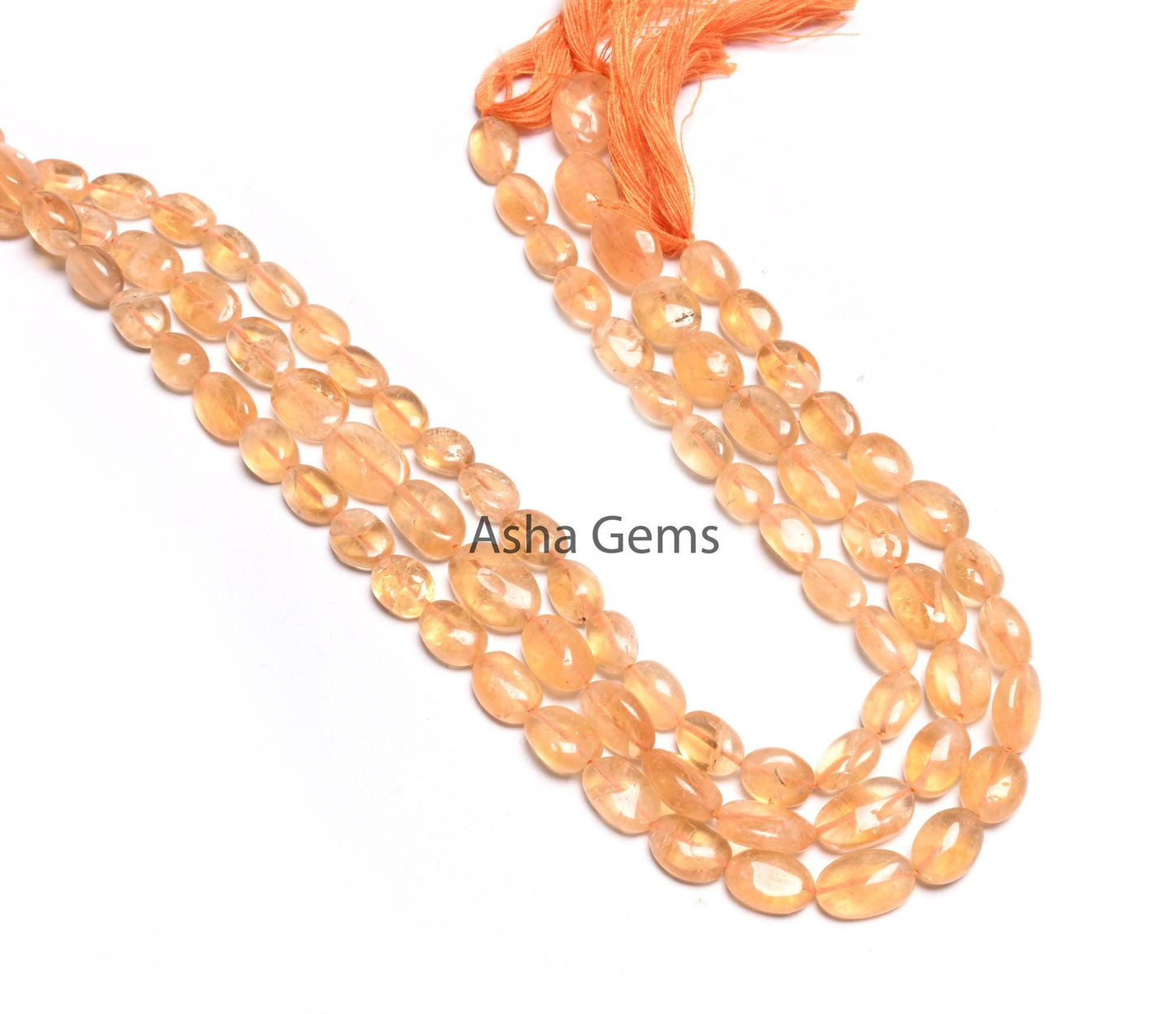 Natural Yellow Citrine Smooth Oval Gemstone Loose Beads,12.5"Citrine Plain Oval Shape Handmade Beads, Citrine Bead Jewelry Making Craft SALE