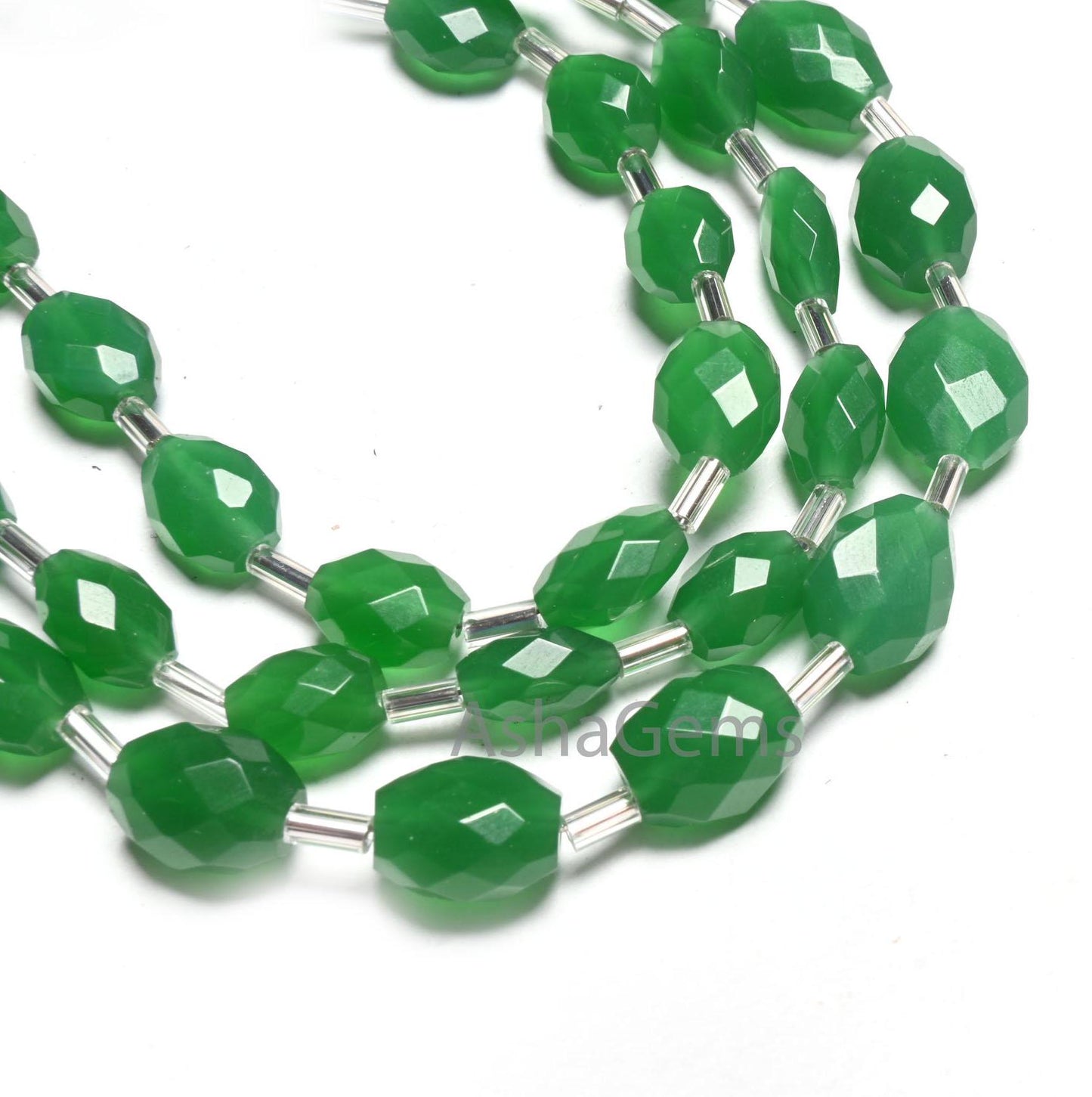 Beautiful Green aventurine Color Hydro fancy Puff Oval Faceted Beads, Fine Quality Green Hydro Oval Briolette Bead Jewelry making Craft SALE