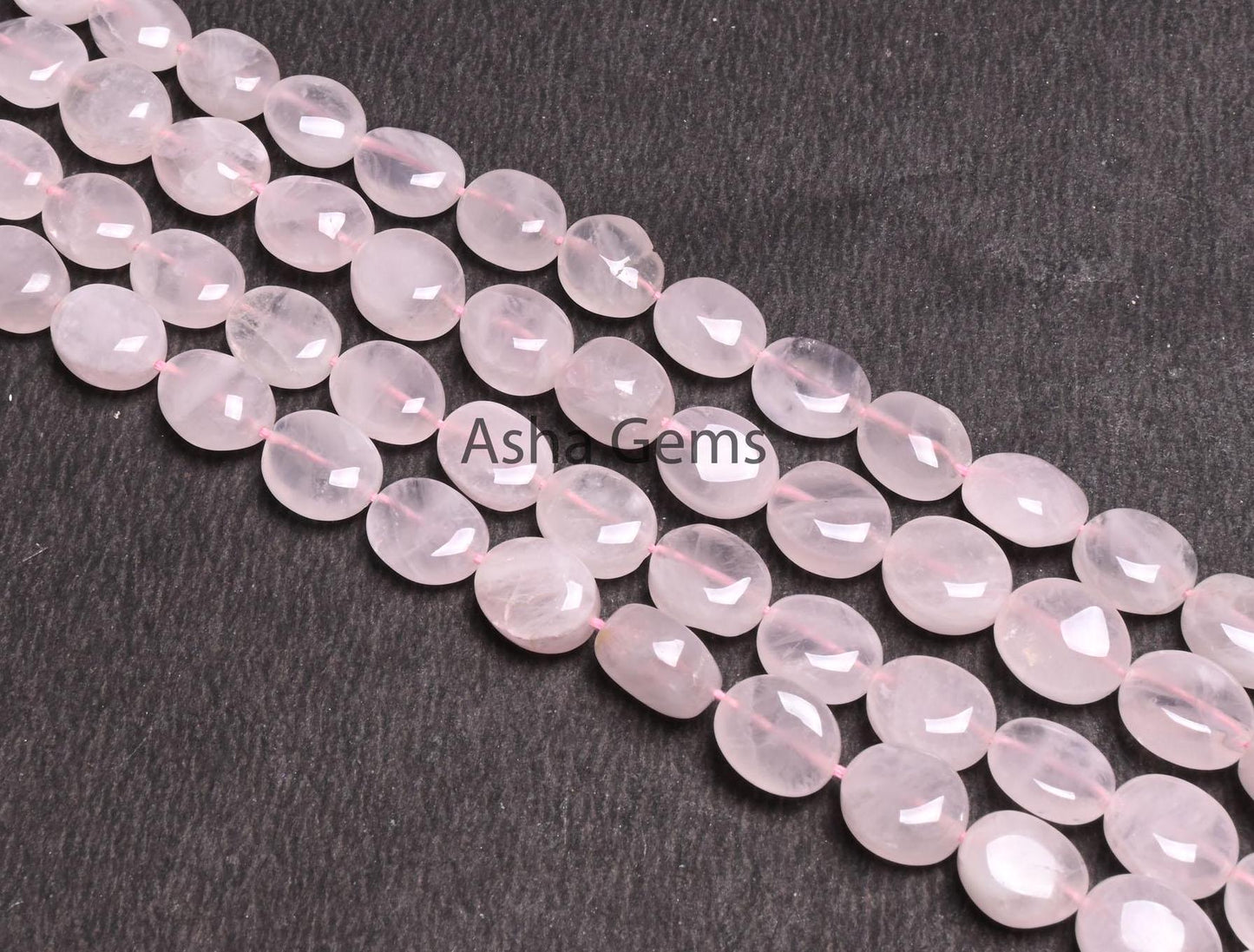 13" Natural Rose Quartz Smooth Oval Shape Gemstone Loose Beads,8-10 mm Pink rose Quartz Plain Oval handmade Beads Jewelry making Crafts SALE