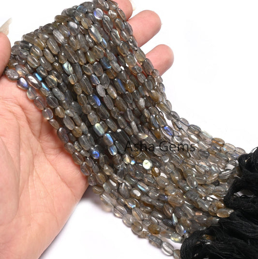 Natural flash Labradorite Smooth Uneven Shape Oval Handmade Gemstone Beads,12.5"strand Multi fire Labradorite Long oval Nugget bead Jewelry