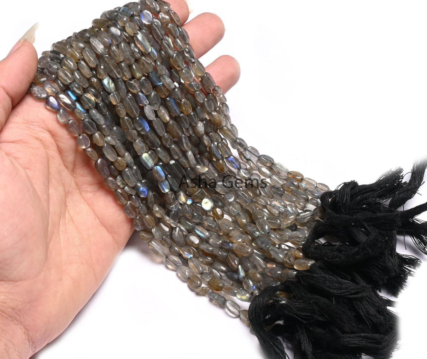 Natural flash Labradorite Smooth Uneven Shape Oval Handmade Gemstone Beads,12.5"strand Multi fire Labradorite Long oval Nugget bead Jewelry