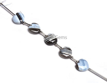 Beautiful Boulder Opal Carving Heart Shape Straight Drill Beads,15 mm Blue Boulder Opal Smooth Carved Heart Gemstone Blue Opal Beads Jewelry