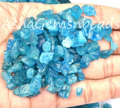 Natural Neon Apatite Raw Rough Stone,Super Fine AAA Neon Apatite Raw Loose Gemstone,Healing Crystal,Loose Apatite,Loose Gemstone,50 Carat