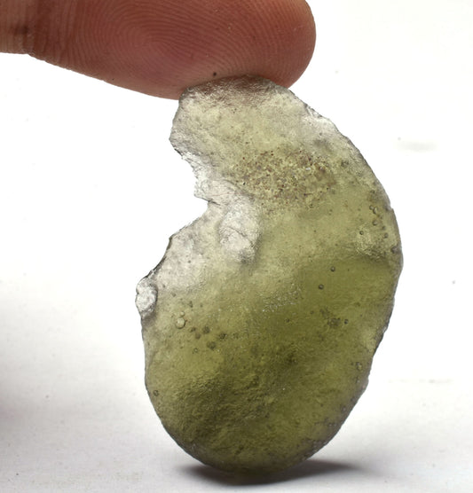 Natural Moldavite Raw Gemstone, 27.25 Carat , Green Moldavite Rough, Moldavite Nugget, Top Moldavite Loose Stone For Pendant Jewelry Makings