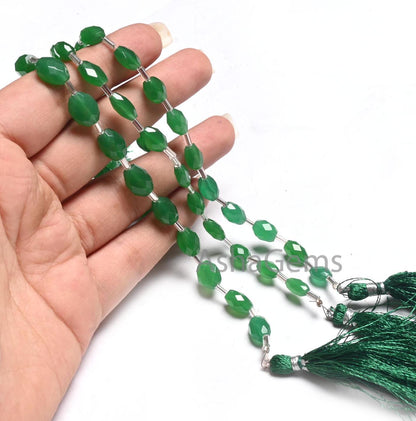 Beautiful Green aventurine Color Hydro fancy Puff Oval Faceted Beads, Fine Quality Green Hydro Oval Briolette Bead Jewelry making Craft SALE